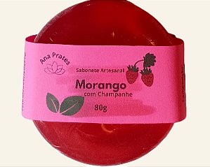 Sabonete Glicerinado de Morango com Champanhe - 80g
