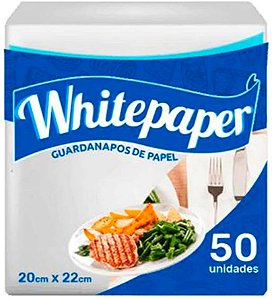 Guardanapo de Papel 20cm x 22cm Branco unidades Folha Simples