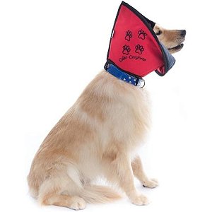 Colar Elizabetano de Tecido Pet Med Conforto - Tamanho 6