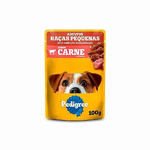 Ração Úmida Pedigree Sachê Carne ao Molho para Cães Adultos - 100g