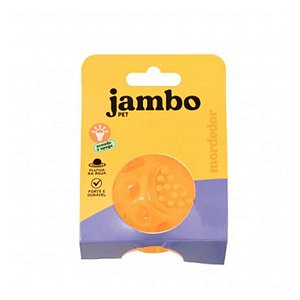 Brinquedo Bola Light Flash TPR Jambo para Cães - Laranja