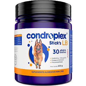Suplemento Avert CondroPlex Stick's LB para Cães de Porte Grande e Gigante - 30 Bastões