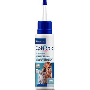 Solução Otológica Virbac Epiotic SIS para Cães e Gatos - 100 ml
