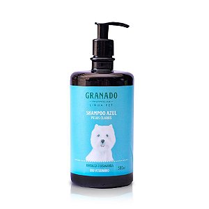 Shampoo Granado Azul Pelos Claros para Cães e Gatos - 500 ml