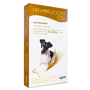Revolution Zoetis 12% 0.50ml para Cães 5,1Kg a 10kg 1 Bisnaga