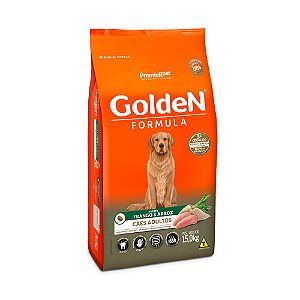 Ração Golden Fórmula para Cães Adultos Sabor Frango e Arroz - 15Kg