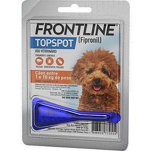 Antipulgas e Carrapatos Frontline Plus para Cães até 10KG