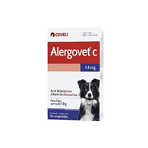 Alergovet Coveli para Cães Acima 15kg - 10 Comprimidos