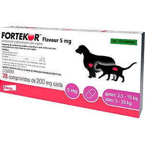 Fortekor Flavour 5mg Elanco - 28 Comprimidos