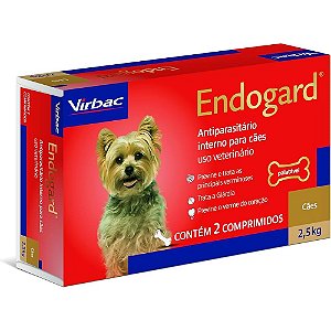 Endogard Virbac para Cães Até 2,5Kg - 2 Comprimidos