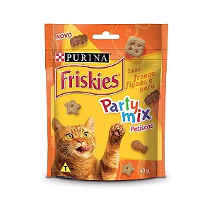 Petisco Friskies Sabor Frango, Fígado e Perú - 40g