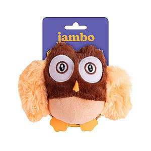 Brinquedo Jambo Mordedor Pelúcia Pop Corujinha para Cães