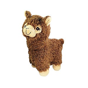 Brinquedo Jambo Pelúcia Lhama Marrom para Cães