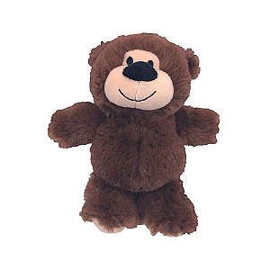 Brinquedo Jambo Pelúcia Happy Bear Marrom para Cães