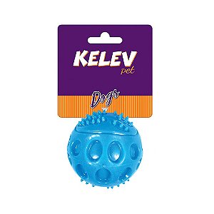 Brinquedo Jambo Kelev Bola TPR Sound Azul para Cães