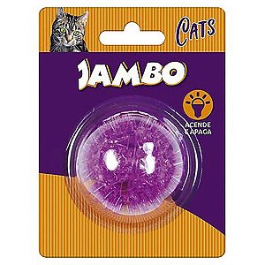 Brinquedo Gatos Jambo Bola Luz Espinho Mini Cat Roxo