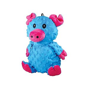 Brinquedo Mordedor Jambo Pelúcia Small Scam Porco Azul - JB25614N