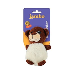 Brinquedo Jambo Mordedor Pelúcia Pop Animal Bear para Cães - JB25592N