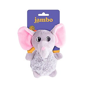 Brinquedo Jambo Mordedor Pelúcia Pop Animal Elephant para Cães - JB25593N