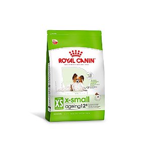 Ração Seca Royal Canin X-Small Ageing 12+ para Cães Adultos e Idosos de Porte Miniatura com 12 Anos ou mais - 1,0Kg