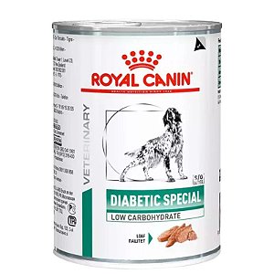 Ração Úmida Royal Canin Lata Veterinary Diet Diabetic para Cães com Diabetes - 410 g