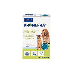 Suplemento Alimentar Virbac Pronefra para Cães e Gatos - 60 ml