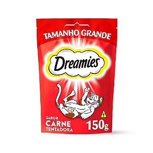 Petisco Dreamies Sabor Carne Tentadora para Gatos Adultos - 150g