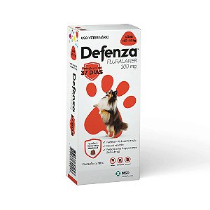 Antiparasitário Defenza Comprimido Mastigável de 100mg para Cães de 4,5 a 10kg - MSD