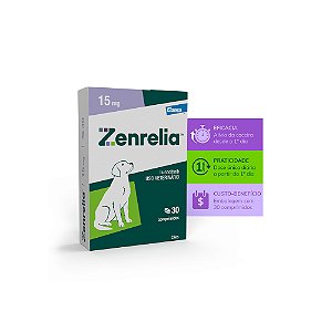 Zenrelia Elanco 15 mg para Cães - 30 Comprimidos