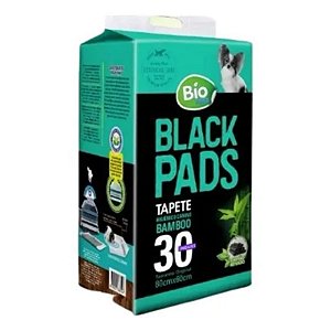 Tapete Higiênico Black Pads Carvão Ativado 80x60cm - 30 Unidades