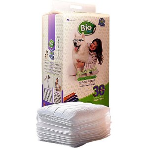 Tapete Higiênico Bio Pads 60x80 - 30 unidades