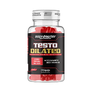 Testo Dilated - 120 Cápsulas - | Vasodilatador para Força e Definição