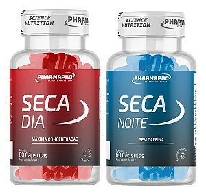 Kit Seca Dia + Seca Noite 60 Cápsulas Cada | Termogênico Dia e Noite