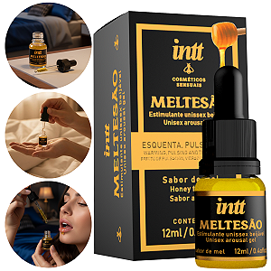 Meltesão Estimulante Intt Sabor Mel 12ml – Unissex, Beijável e Sem Açúcar