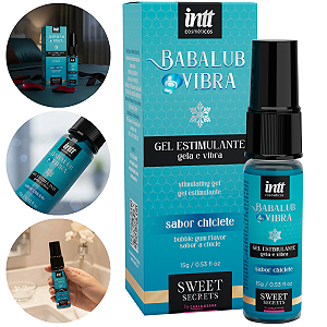 Gel Estimulante Babalub Vibra Ice Intt Sabor Chiclete 15gr