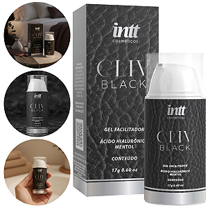 Cliv Black Gel Facilitador Intt Acido Hialurônico Mentol Dessensibilizante 17gr