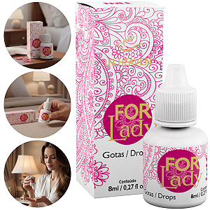 Excitante Feminino For Lady In Heaven Intt Gotas Pulsa, Vibra e Aquece 8ml