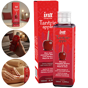 Óleo Massagem Tântrica Tantric Apple Intt Maçã do Amor 130ml