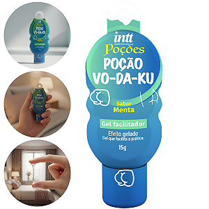 Gel Facilitador Gelado Poção Vo-da-ku Intt Sabor Menta 15g