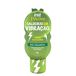 Gel Excitante Poção Caldeirão da Vibração Intt Sabor Groselha 15gr