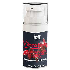 Gel Lubrificante Vibration Power Intt Vibra e Aquece Morango 17ml