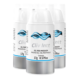 Cliv Gel para Massagem Dessensibilizante Intt 17g Kit 3 und
