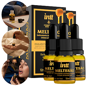 Meltesão Estimulante Beijável Intt Sabor Mel 12ml - Kit 3 und