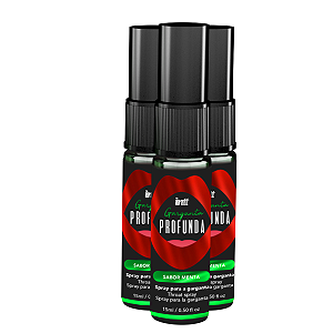 Spray Garganta Profunda Intt Menta 15ml - Kit 3 und