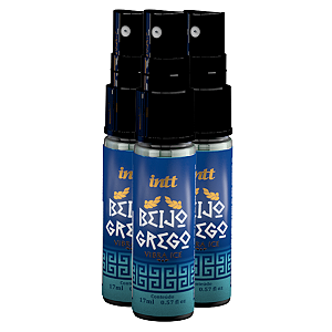 Gel Estimulante Beijo Grego Vibra Ice Intt Spray 17ml - Kit 3 und