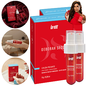 Calda Beijável Quente Déborah Secco Intt Frutas Vermelhas 11g - Kit 2 und
