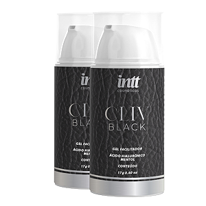 Cliv Black Gel Facilitador Intt Acido Hialurônico Mentol  17g - Kit 2 und