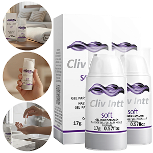 Cliv Soft Gel Dessensibilizante Intt para Massagem 17g - Kit 2 und