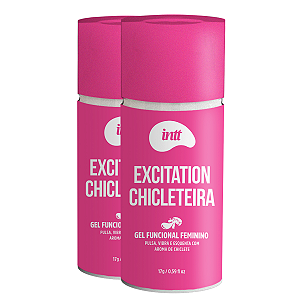 Gel Estimulante Excitation Chicleteira Intt Chiclete 17g - Kit 2 und