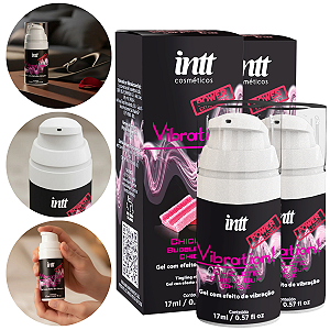 Vibration Power Lubrificante Vibra Intt Sabor Chiclete 17ml - Kit 2 und
